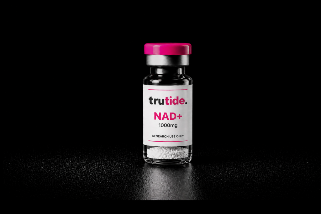 NAD+ 1000mg research grade lyophilised powder vial