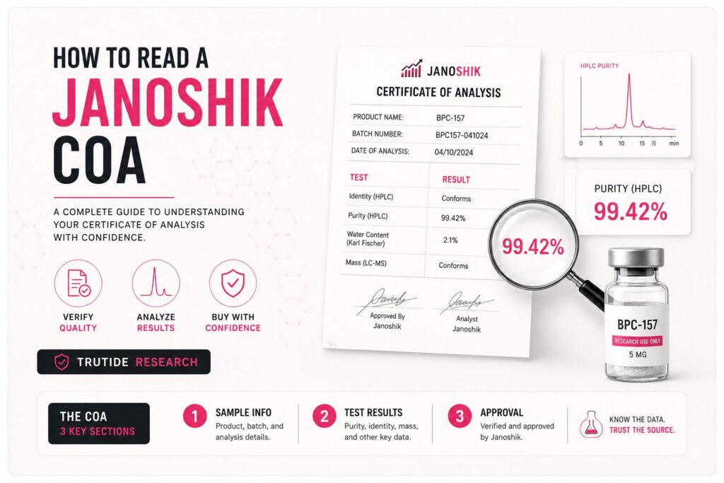 janoshik COA card