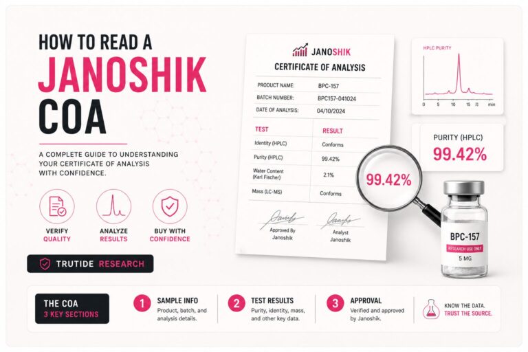 janoshik COA card